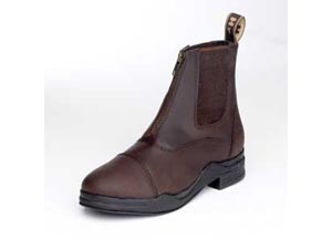 Hy Wax Leather Zip Riding Boots