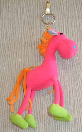 Pink Horse Keyring