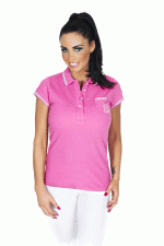 KP Katie Price Ladies Short Sleeve Pique Polo Shirt