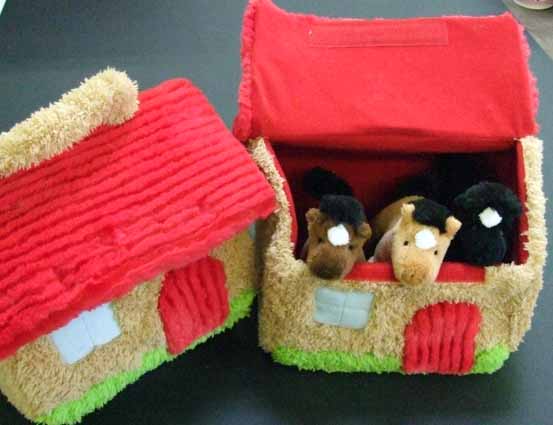 Stable Bag with 3 Soft Horses