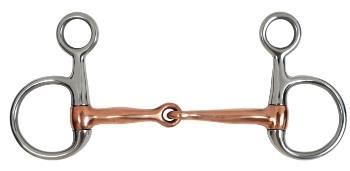 Copper mouth Hanging Cheek Snaffle (filet Baucher)
