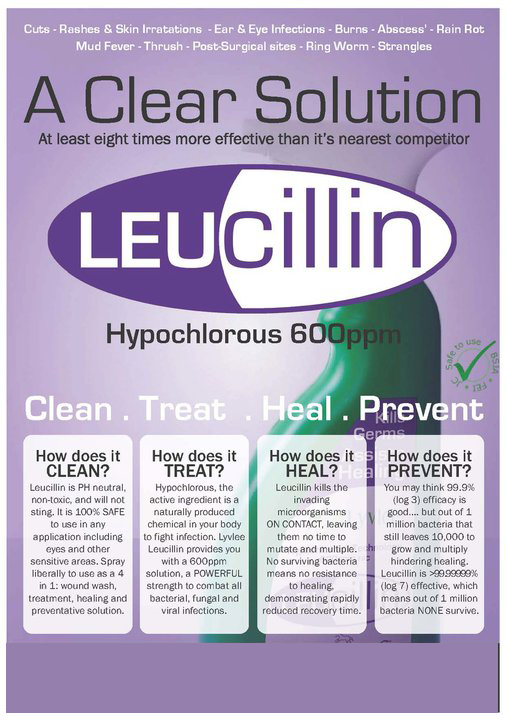 Horseware Lyvlee Leucillin Germ Killing Healing Spray
