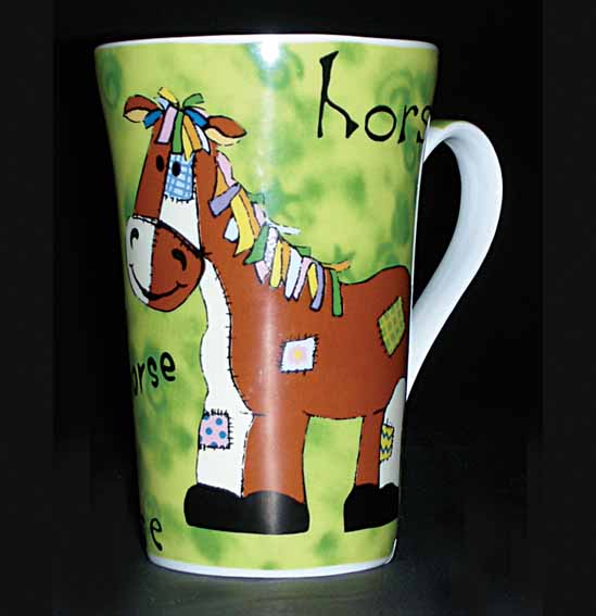 Patchwork Horse Mug