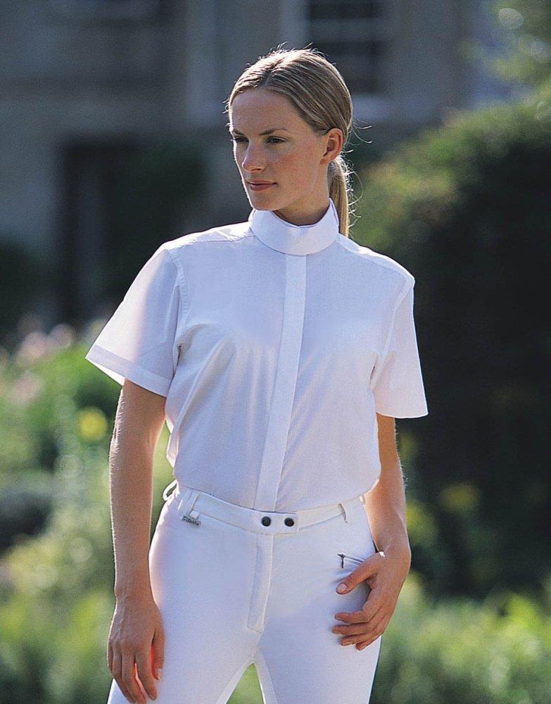 Dublin Ladies Short Sleeved Stock Collar Shirt
