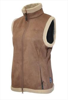 Mark Todd Ladies Suede Fleece Gilet
