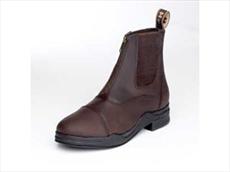 Hy Wax Leather Zip Riding Boots