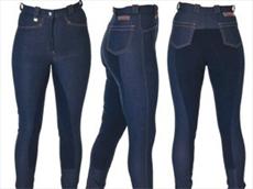 HyPERFORMANCE Denim Look with Leather Seat Ladies Breeches