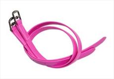Tekna Synthetic Pink Childs Synthetic Stirrup Leathers