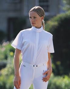 Dublin Ladies Short Sleeved Stock Collar Shirt