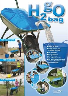 H2go Bag - the wheelbarrow water carrier! 