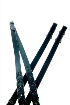 Collegiate Laced Leather Reins