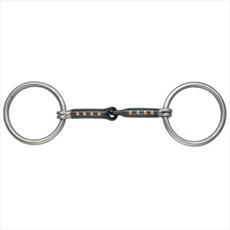 Loose Ring Sweet Iron Snaffle with Copper Inlays