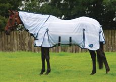 Masta Striped Fly Mesh Rug with Fixed Neck & FREE Fly Mask