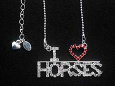 I Love Horses Necklace