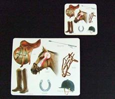 Riding Mouse Mat and Coaster Set