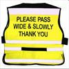 Equisafety Please Pass Air Road Safety Fluorescent Waistcoat