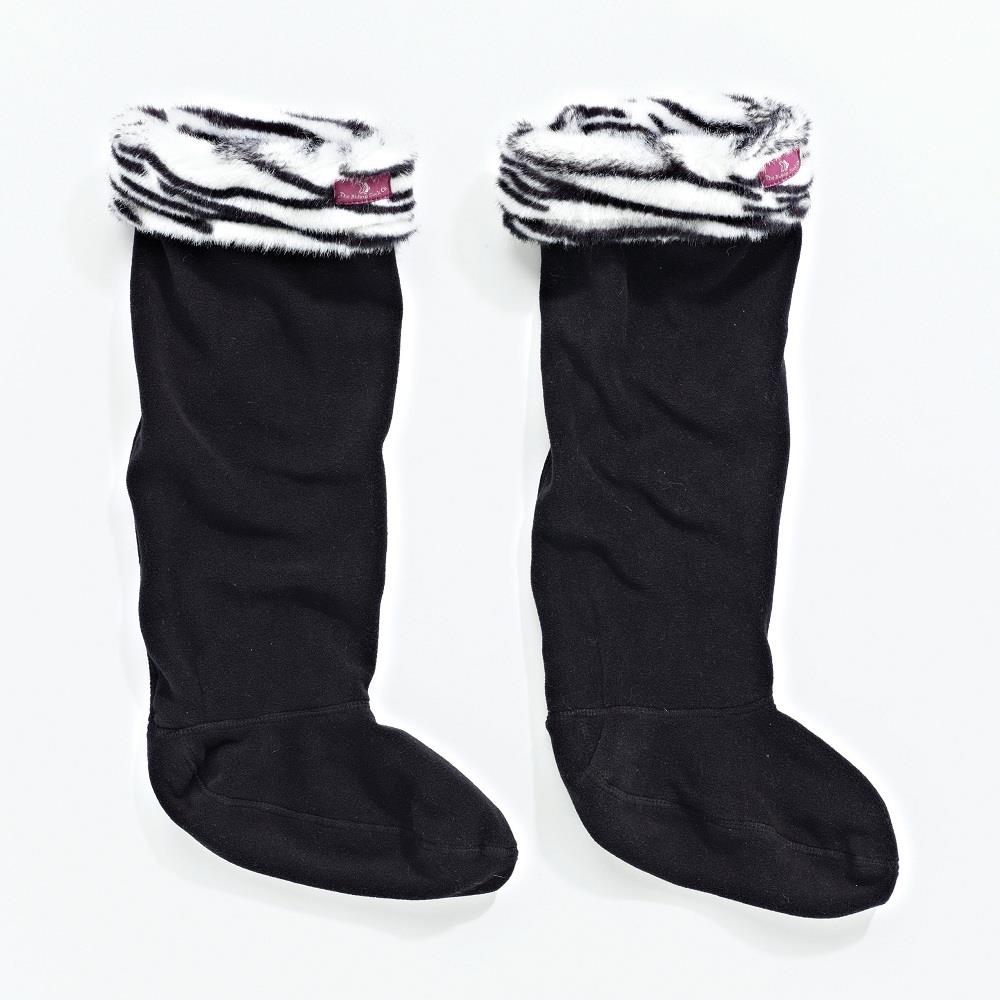 The Riding Sock Co. Ladies Fleece Welly Socks with Fur Top