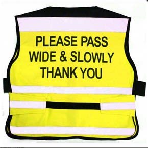 Equisafety Please Pass Air Road Safety Fluorescent Waistcoat