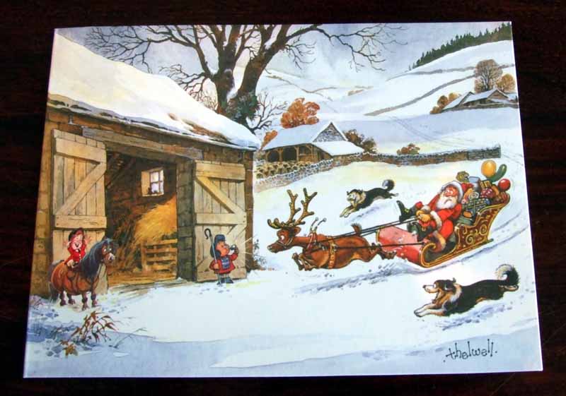 Thelwell Christmas Round Up Cards Pack 10