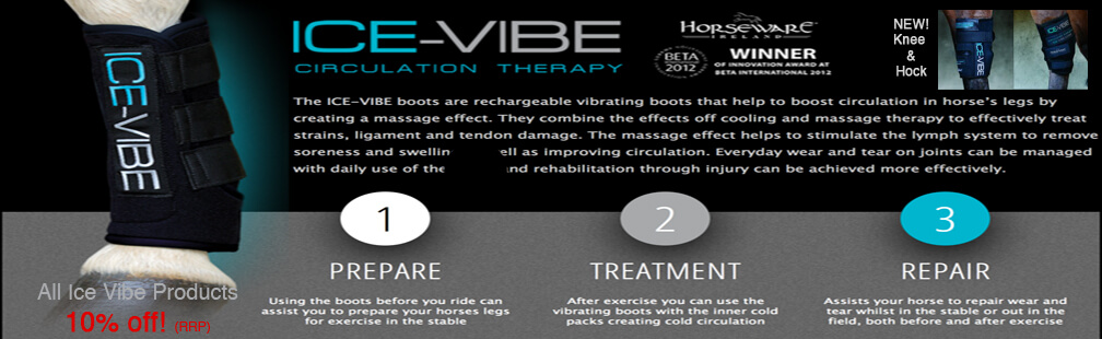 Ice Vibe Therapy Boots for Horses