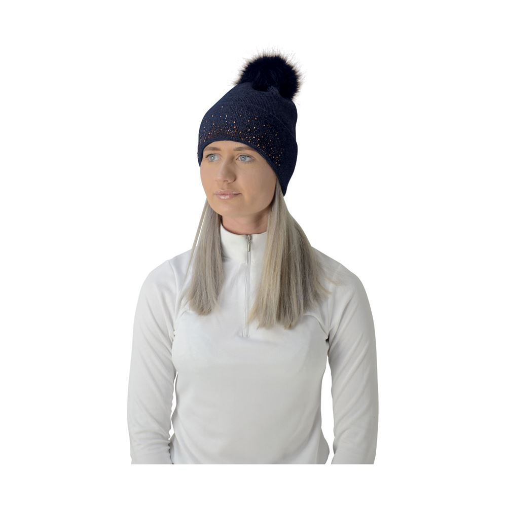Hy Equestrian Alaska Diamante Bobble Hat