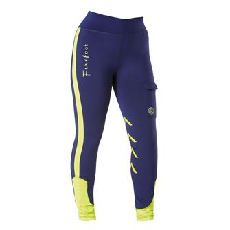 Firefoot Ripon Reflective Breeches - Ladies (Navy/Yellow 34") *Clearance*