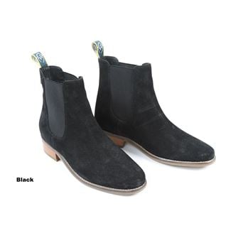 Shires Moretta Rosalie Heeled Chelsea Boots Black - 7) *Clearance*