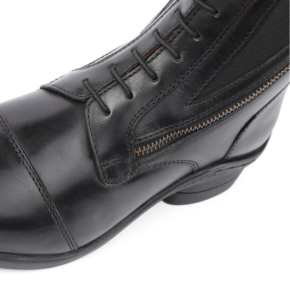 Shires Moretta Alessia Leather Paddock Boots (Black)