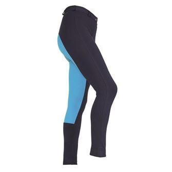 Shires Wessex Ladies Two Tone Jodhpurs (Navy/Turquoise - 28") *Clearance*