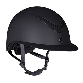 Shires Karben Elisa Ellipse Riding Hat Sizes 54cm and below (Black/Black)