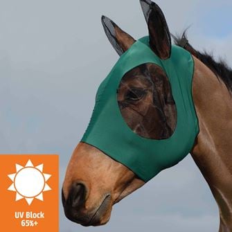 Weatherbeeta Deluxe Stretch Bug Eye Saver with Ears (Hunter/Black)