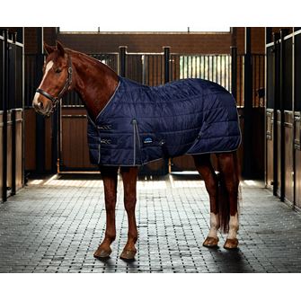 Weatherbeeta Anti-Static Fleece Cooler Standard (Navy/Burgundy)