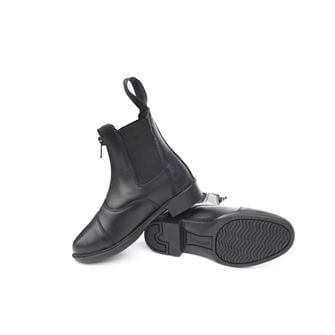 Rhinegold Boston Childrens Front Zip Paddock Boot (Black)