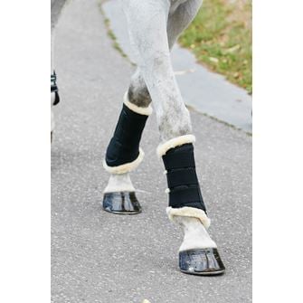 Weatherbeeta Pure Wool Lined Exercise Boots (White - Cob) *Clearance*