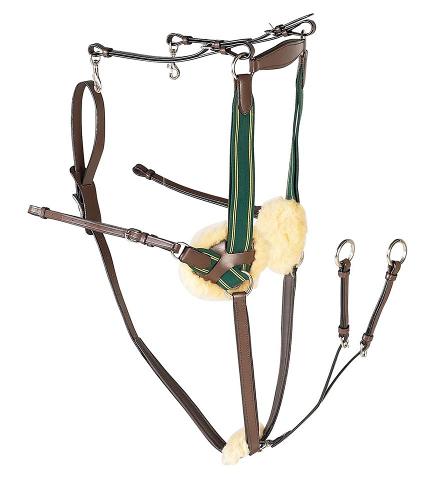 Gallop Leather 5 Point Breastplate (Brown)