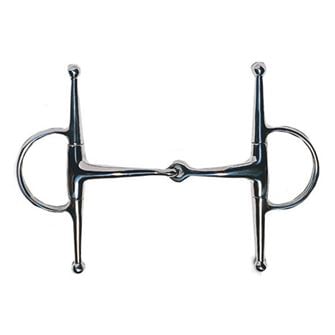 JP Korsteel Stainless Steel Jointed Full Cheek Snaffle