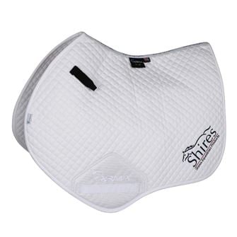 Shires Branded Jump Saddlecloth (White)