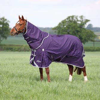 Shires Highlander Original 100 Turnout Rug & Neck Set (Plum)