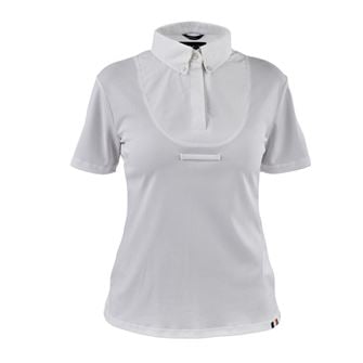Shires Aubrion Childs Short Sleeve Tie Shirt (White)