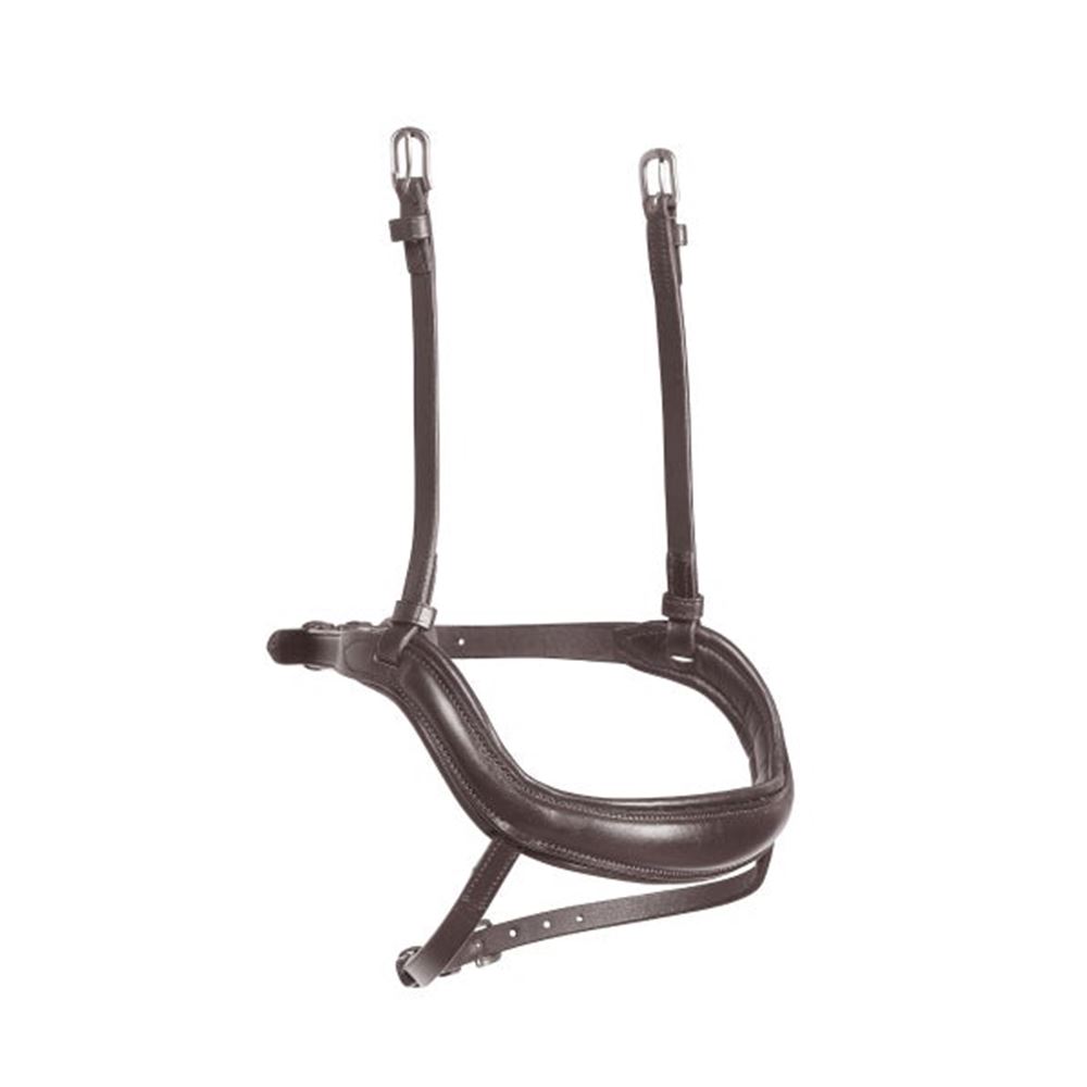 Shires Velociti Rapida - Naseband ergonomico curvo Flash (Pony, Havana