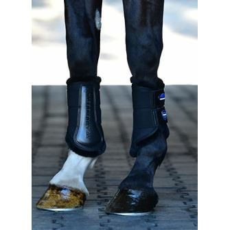 Weatherbeeta Tough-Tec Comfy Fleece Brushing Boots (Black)