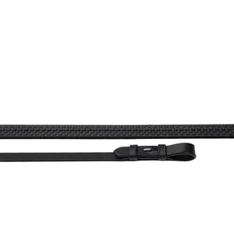 Heritage Saddlery English Leather Rubber Covered Reins