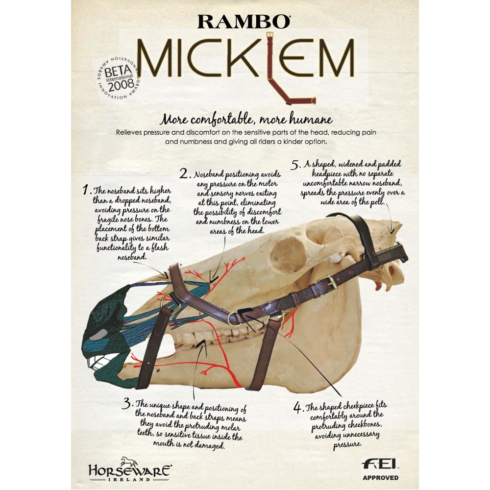 Buy Horseware Rambo Micklem Deluxe Competition Bridle - Customizable Color & Size In Brown For