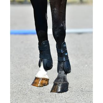 Weatherbeeta Tough-Tec Essential Open Front Boots (Black)