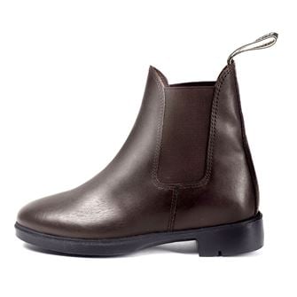 Brogini Pavia Pull-On Leather Paddock Boots - Adult (Brown 36/3.5) *Clearance*