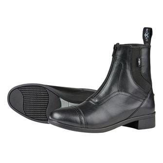 Saxon Syntovia Adults Zip Equileather Paddock Boots (Black)