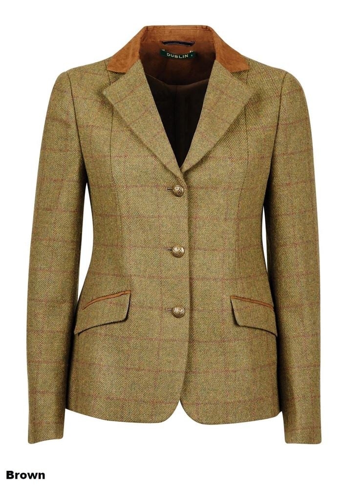 Dublin Childs Albany Tweed Suede Collar Tailored Jacket