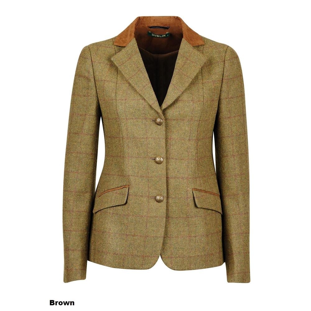 Dublin Childs Albany Tweed Suede Collar Tailored Jacket