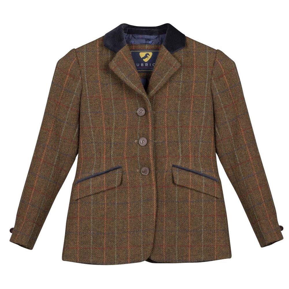 Shires Aubrion Saratoga Jacket - Young Rider (Dark Green Check)