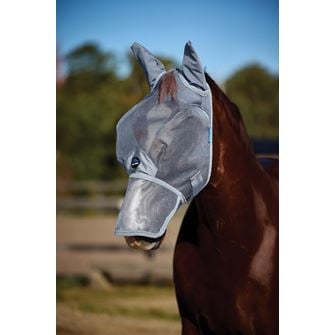 Weatherbeeta Comfitec Durable Mesh Fly Mask with Ears & Nose (Grey)